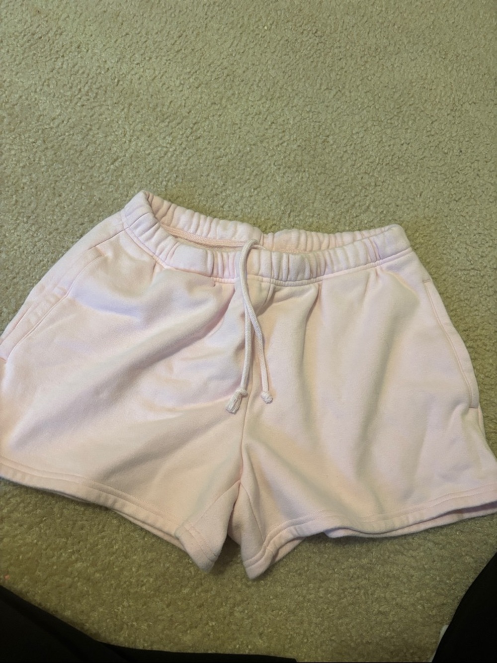 Skims cotton blend classic fleece shorts cherry blossom